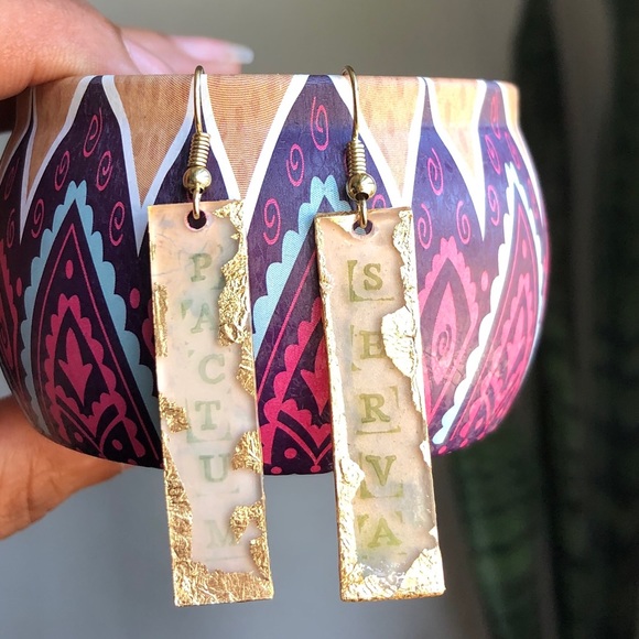 Eclectic Californian Jewelry Jewelry - Handmade Pactum Serva Earrings
